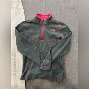 The North Face kids 10/12  Gray and Pink Sweater